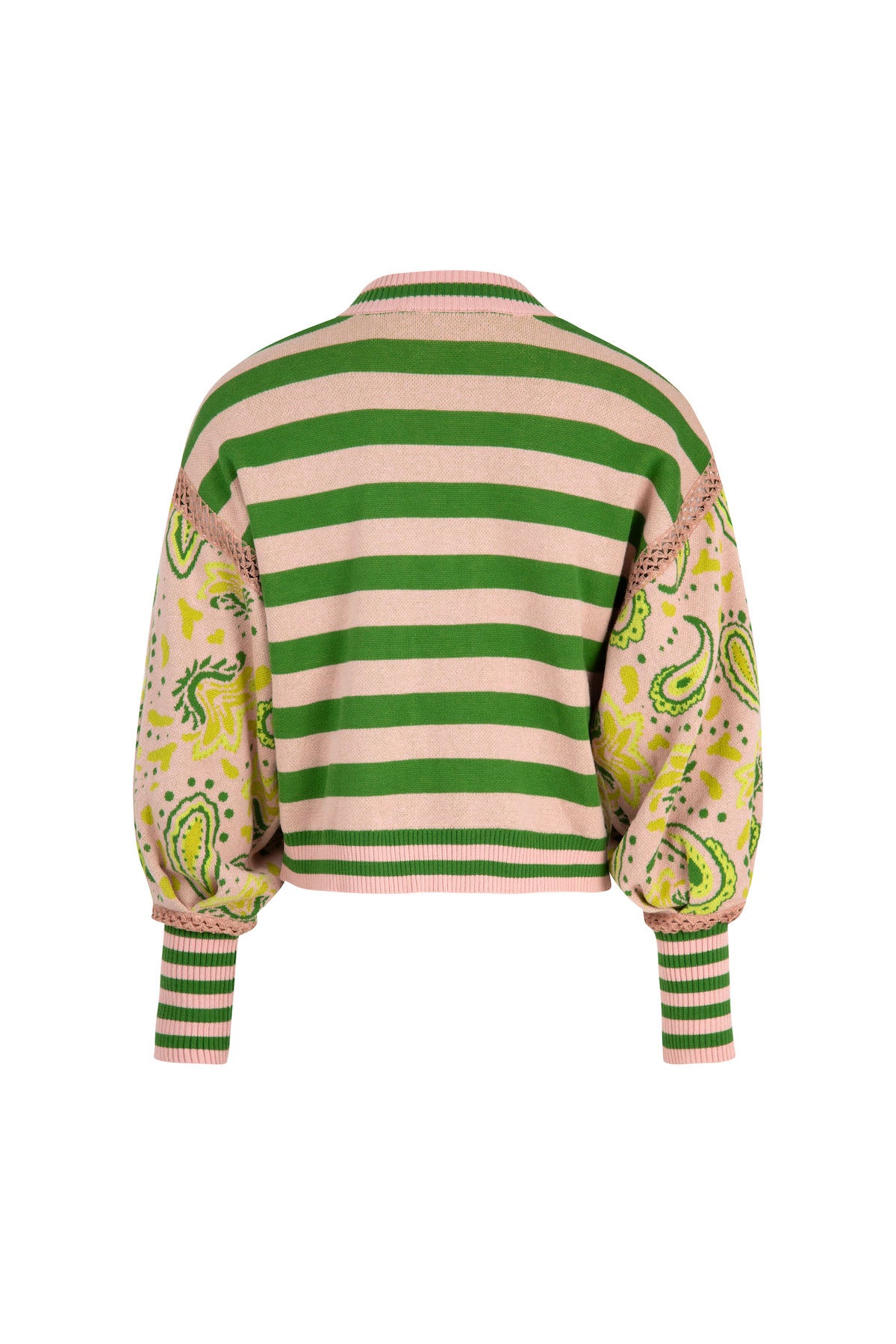 Cooper The Main Event Cardigan - Blush/Green