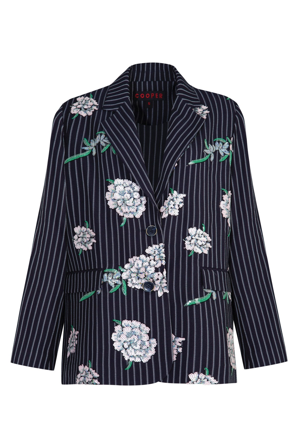 Cooper Suited For Fame Blazer - Sequin Pinstripe