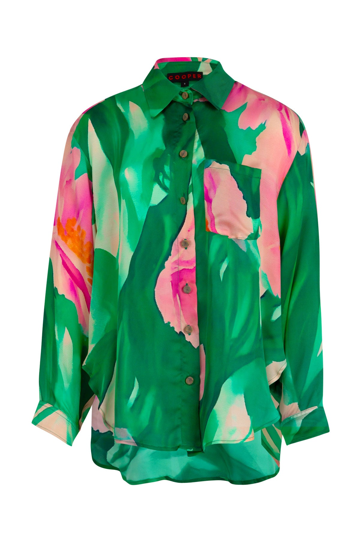 Cooper Just Casually Shirt - Green Floral