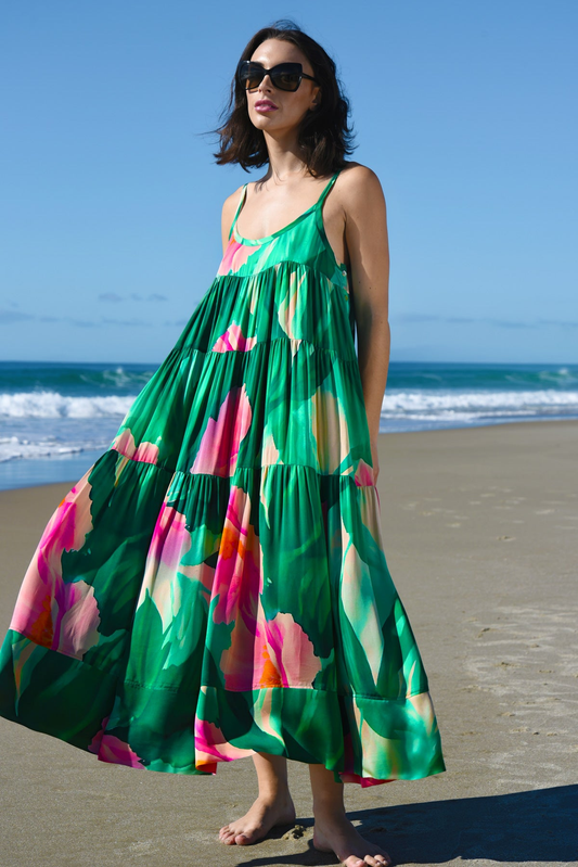 Cooper Summer Love Dress - Green Floral