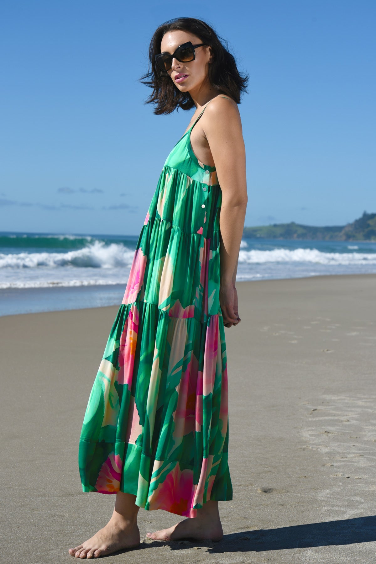 Cooper Summer Love Dress - Green Floral