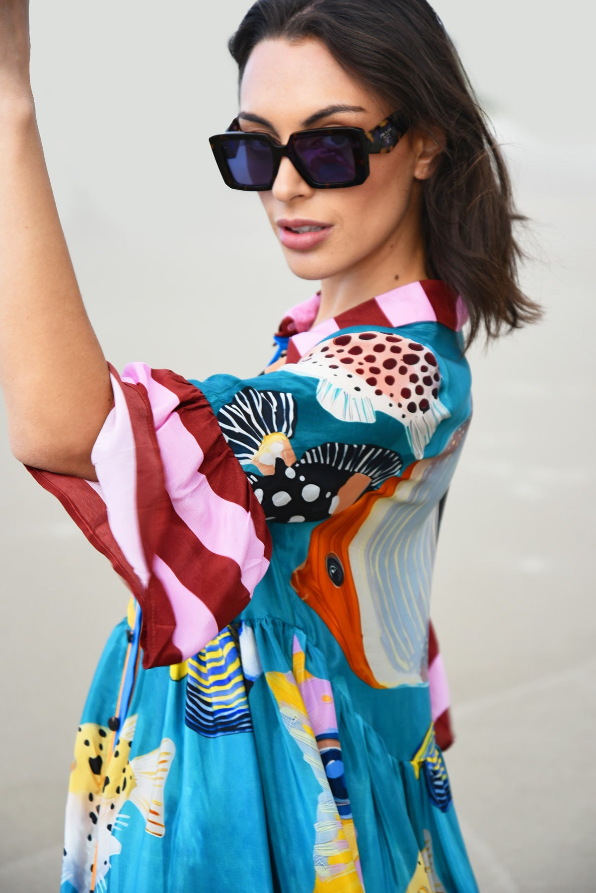 Cooper Worlds Away Dress - Multi Fish