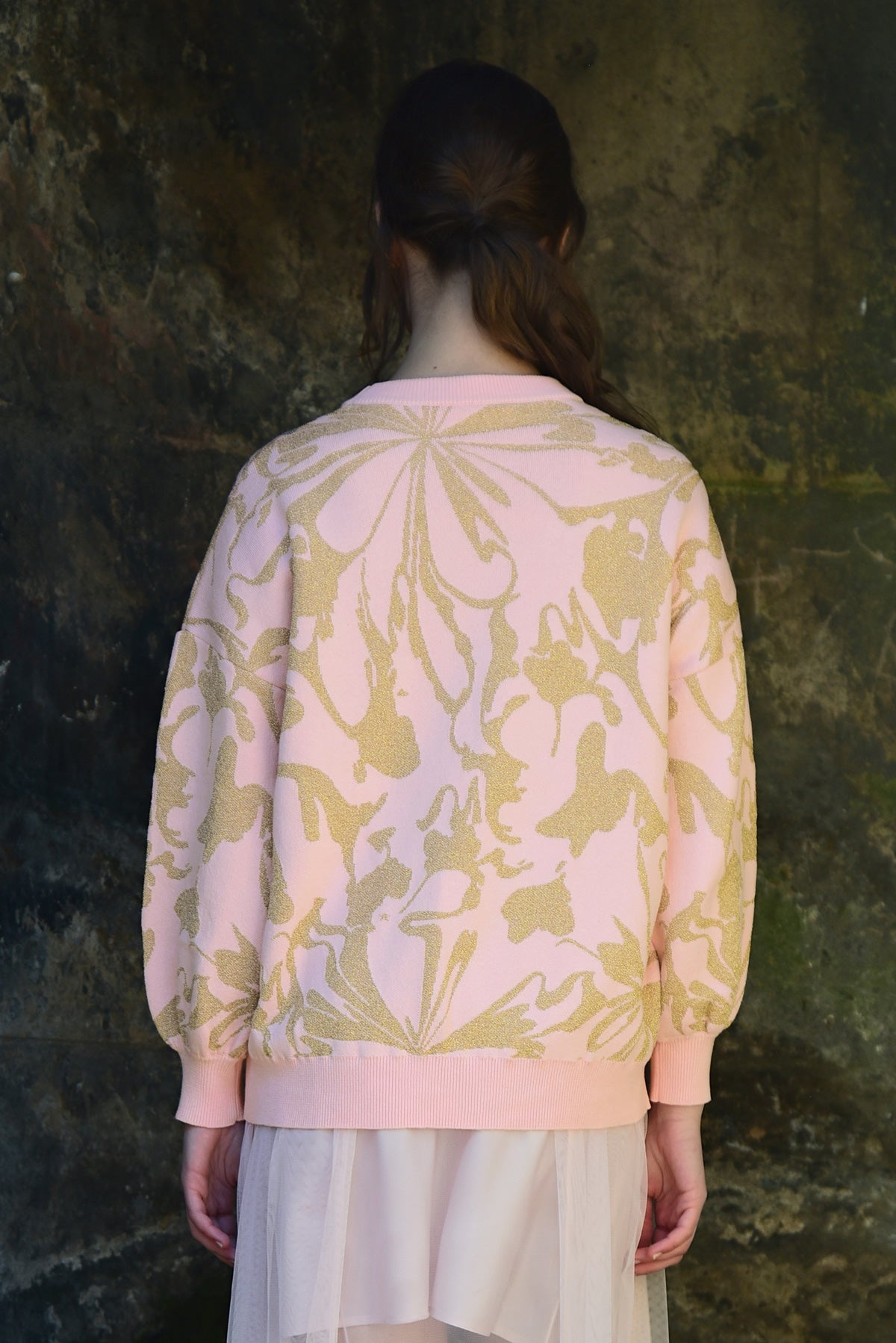 Coop Make Knit Happen Sweater - Pink/Gold