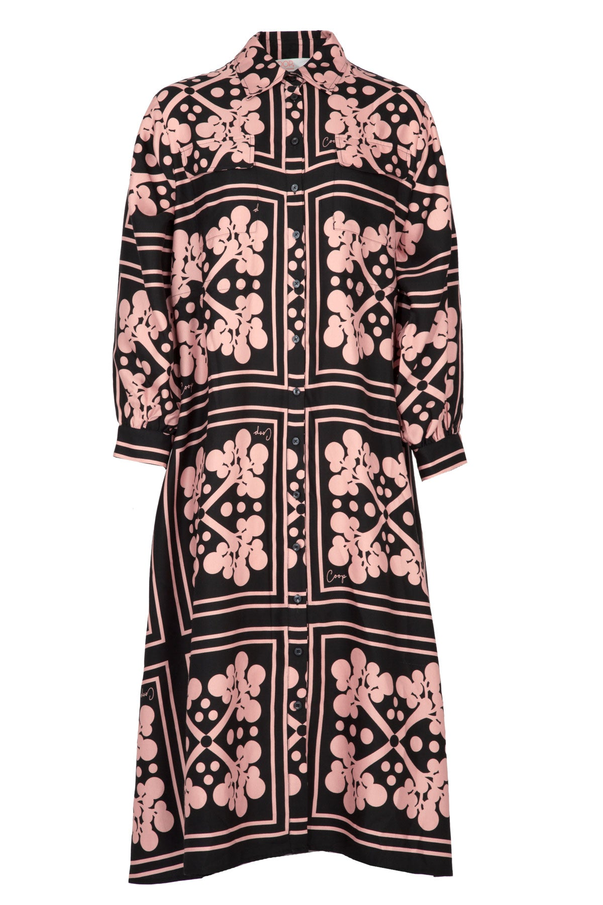 Coop Cinch Forever Coat Dress - Black & Pink