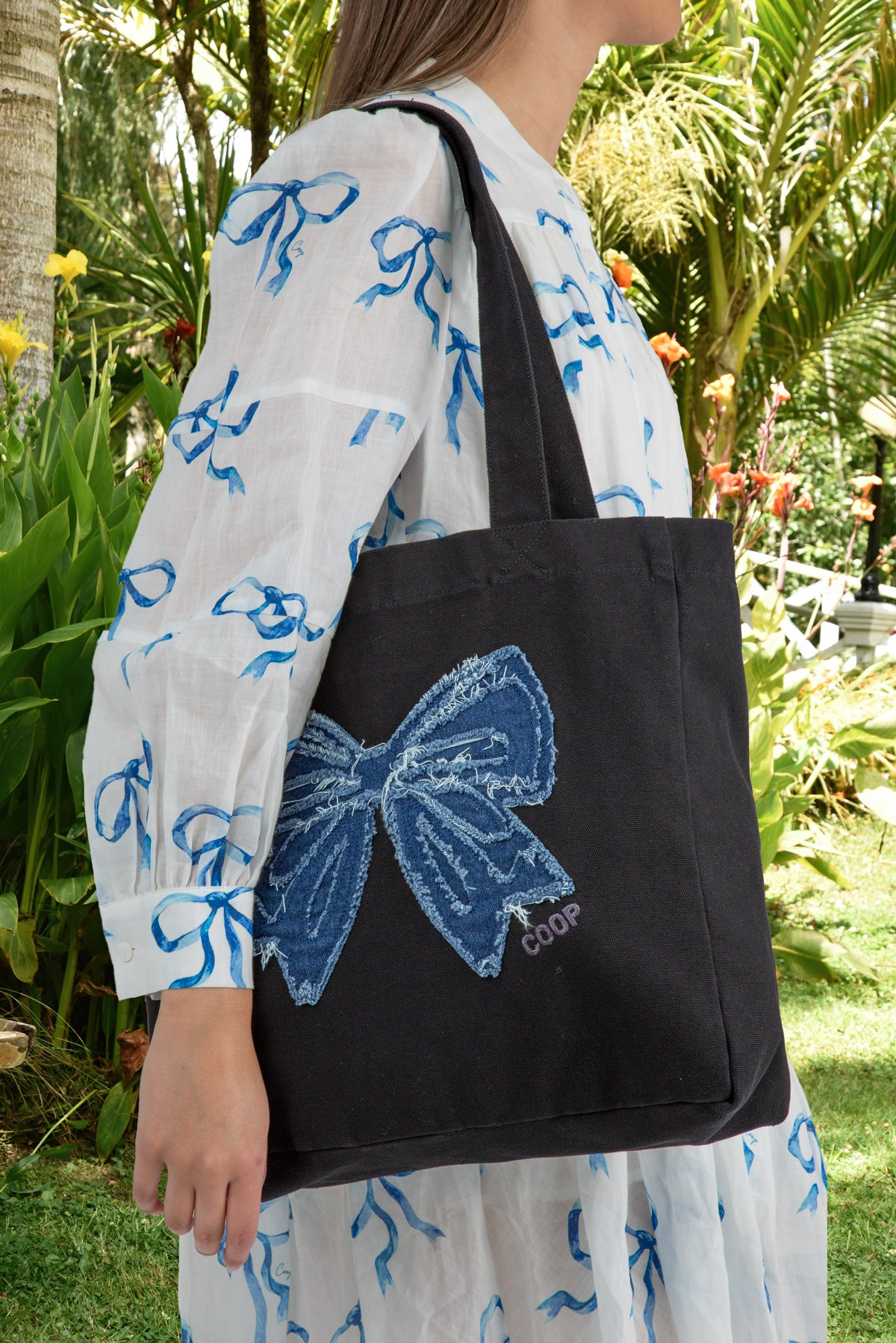 Coop The Bold & The Bowtiful Bag - Black & Denim
