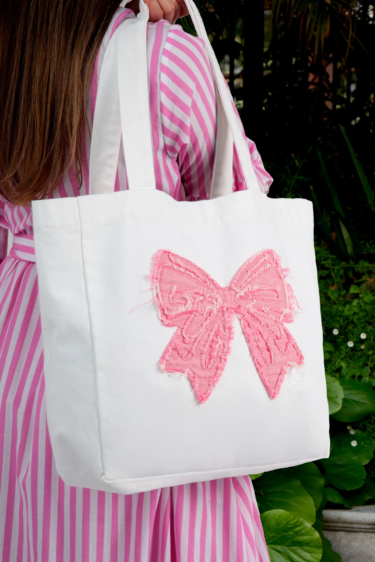 Coop The Bold & The Bowtiful Bag - White & Pink