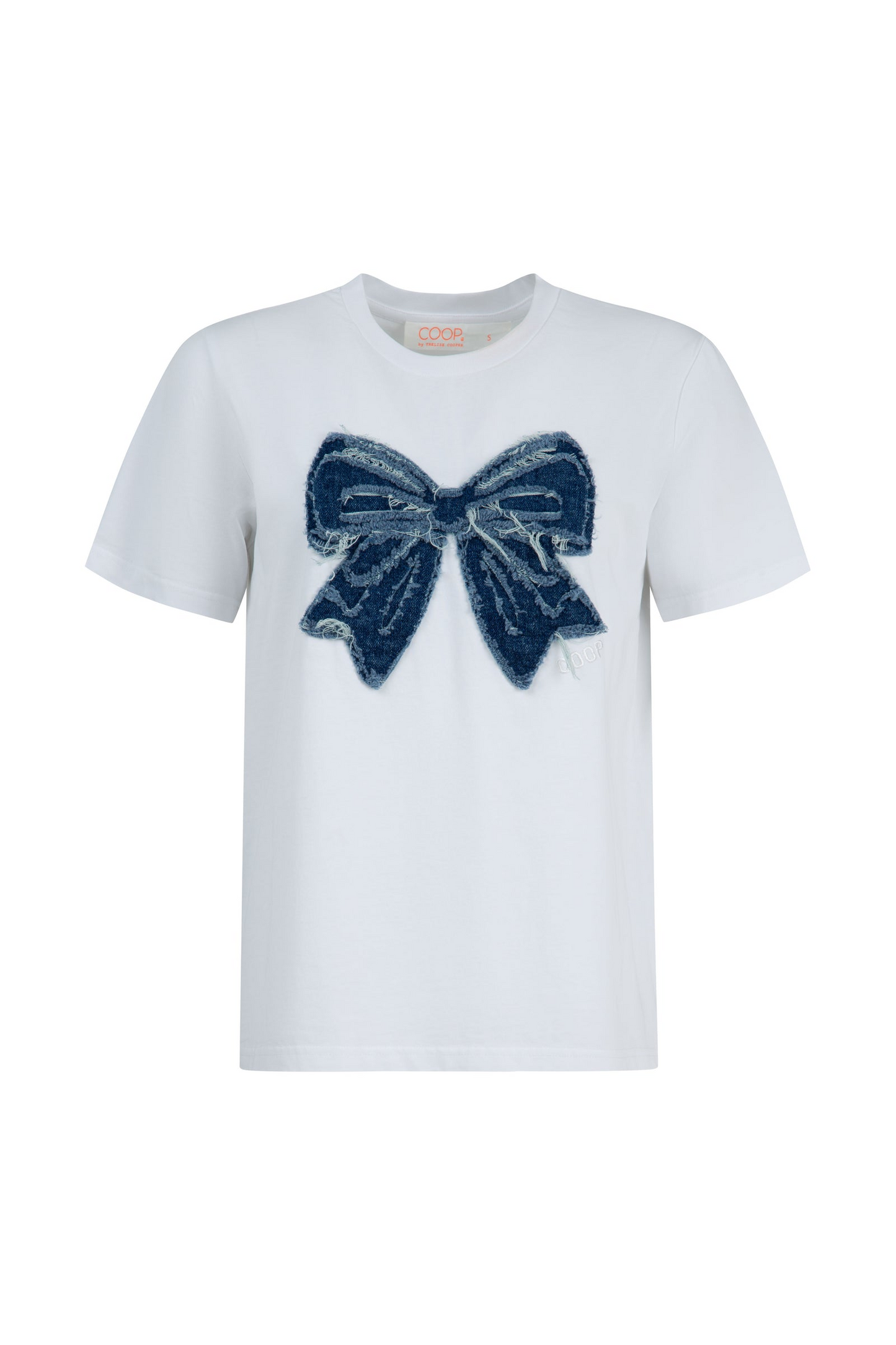 Coop Simply Bowtiful T-Shirt - White & Denim