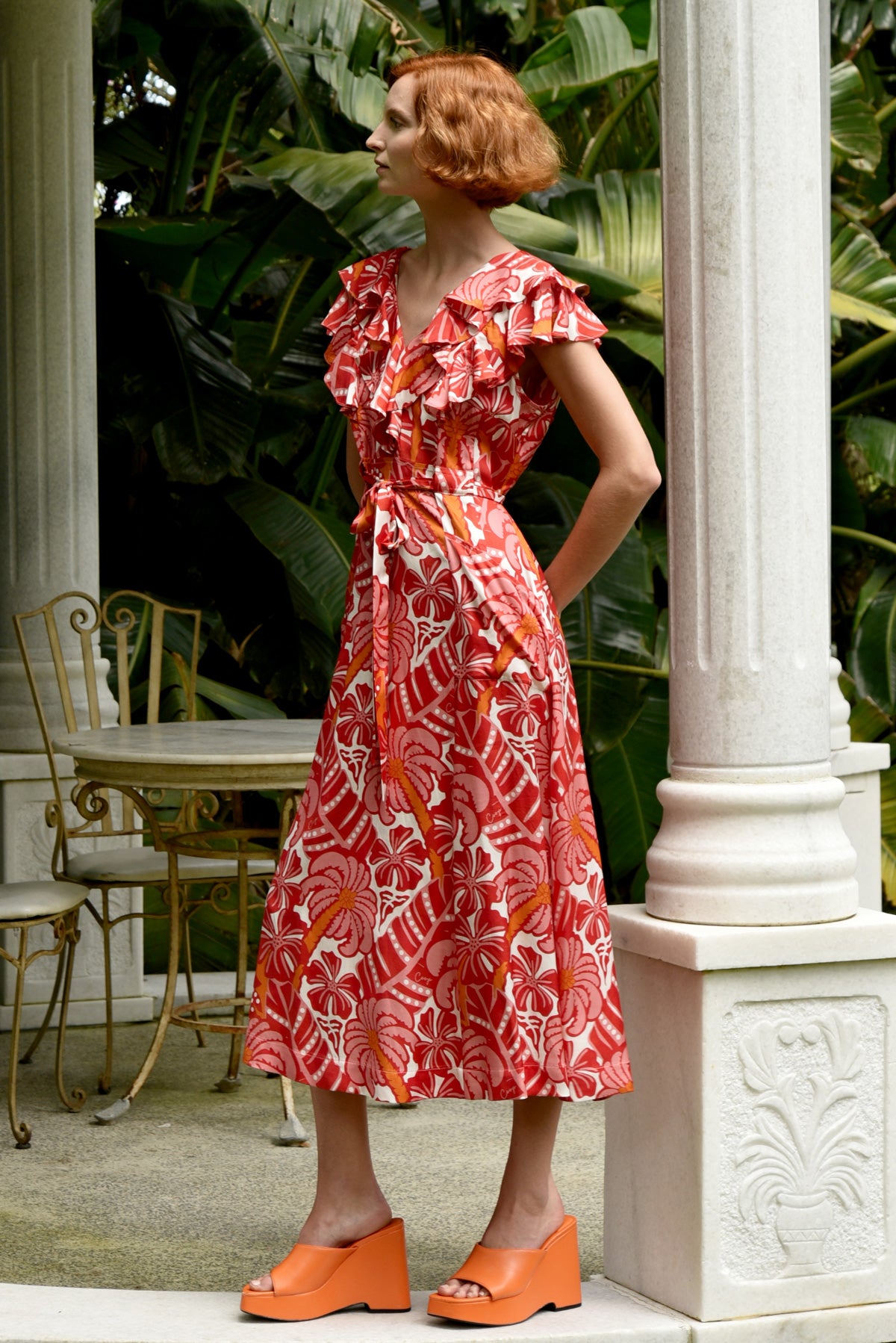 Coop Club Tropicana Dress - Red & Pink