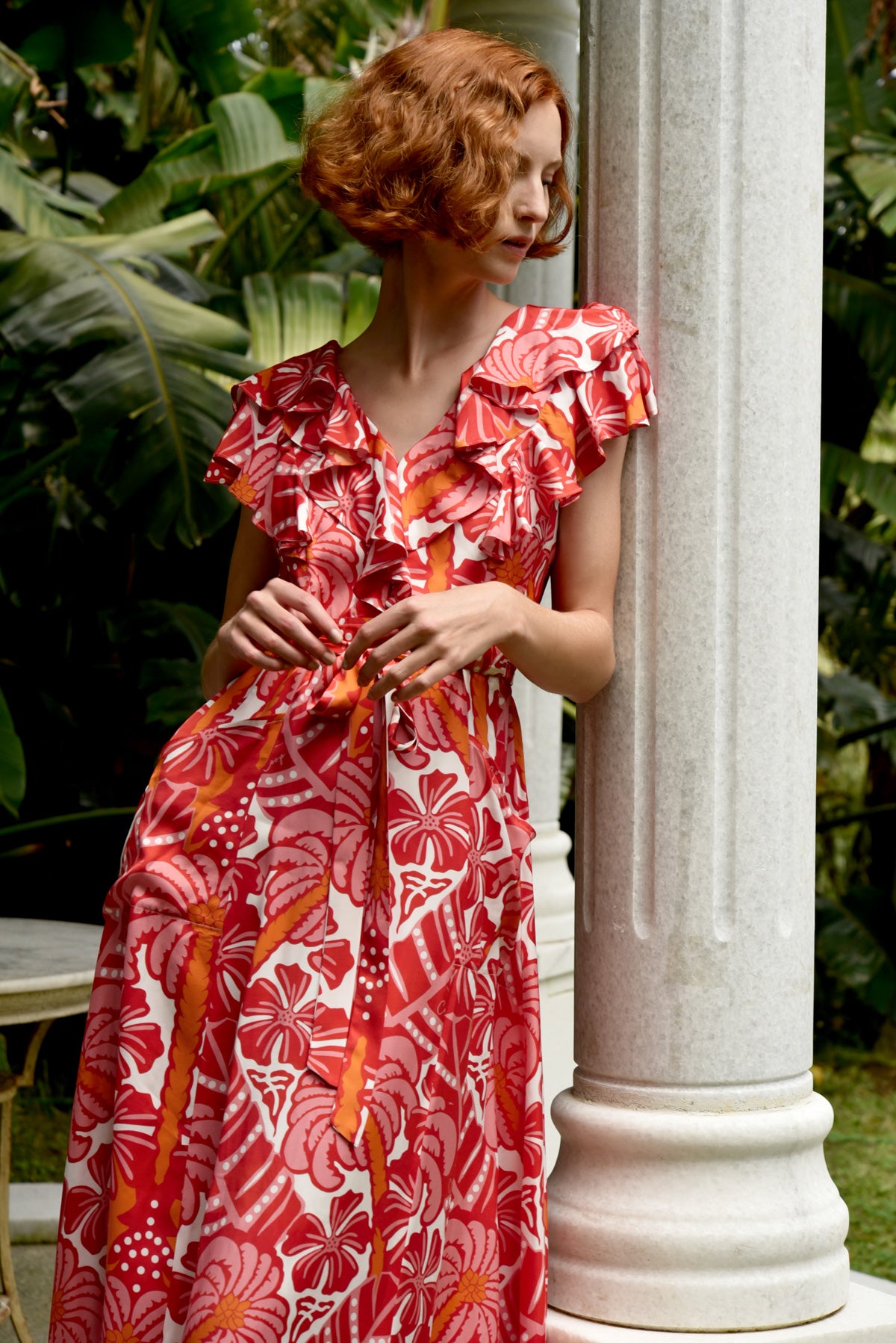Coop Club Tropicana Dress - Red & Pink