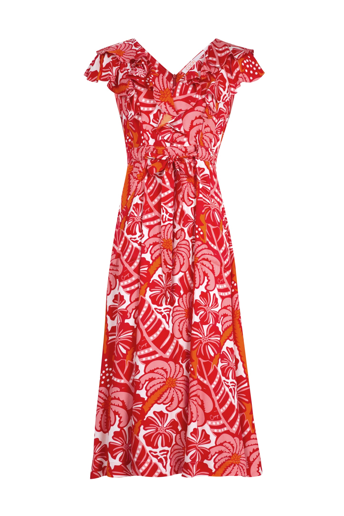 Coop Club Tropicana Dress - Red & Pink
