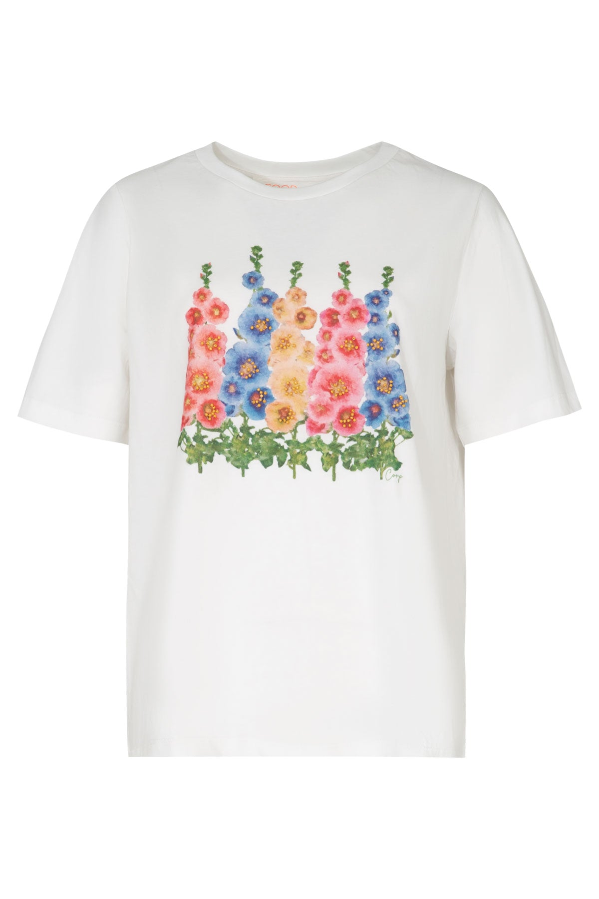 Coop Foxglove & Fancy Free T-Shirt - White
