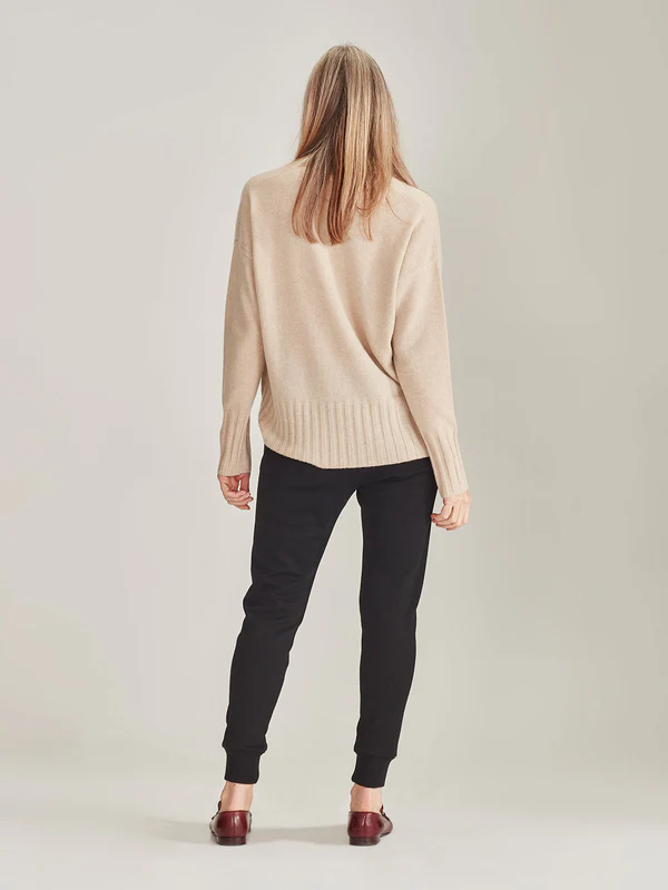 Caroline Sills Cosette Cashmere Sweater - Brown Sugar