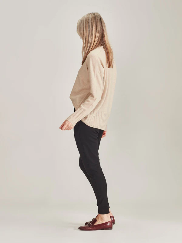 Caroline Sills Cosette Cashmere Sweater - Brown Sugar