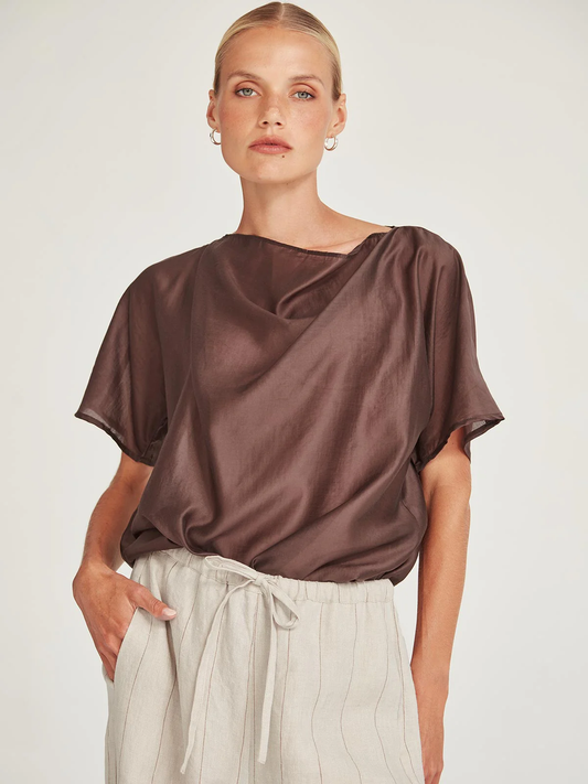Caroline Sills Dana Top - Cocoa