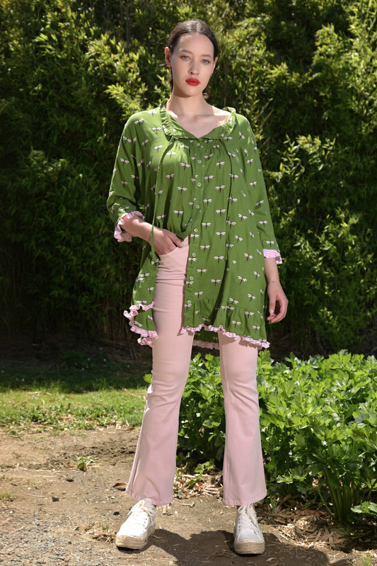 Curate Smile Wide Jean - Light Pink