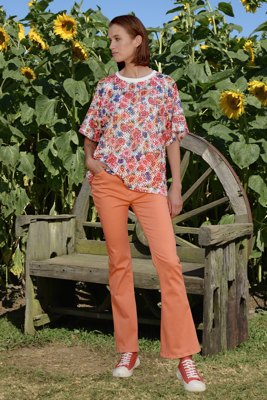 Curate Smile Wide Jean - Orange