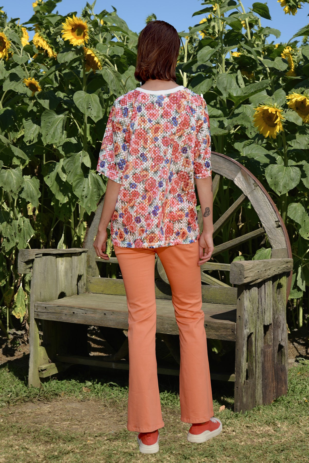 Curate Smile Wide Jean - Orange