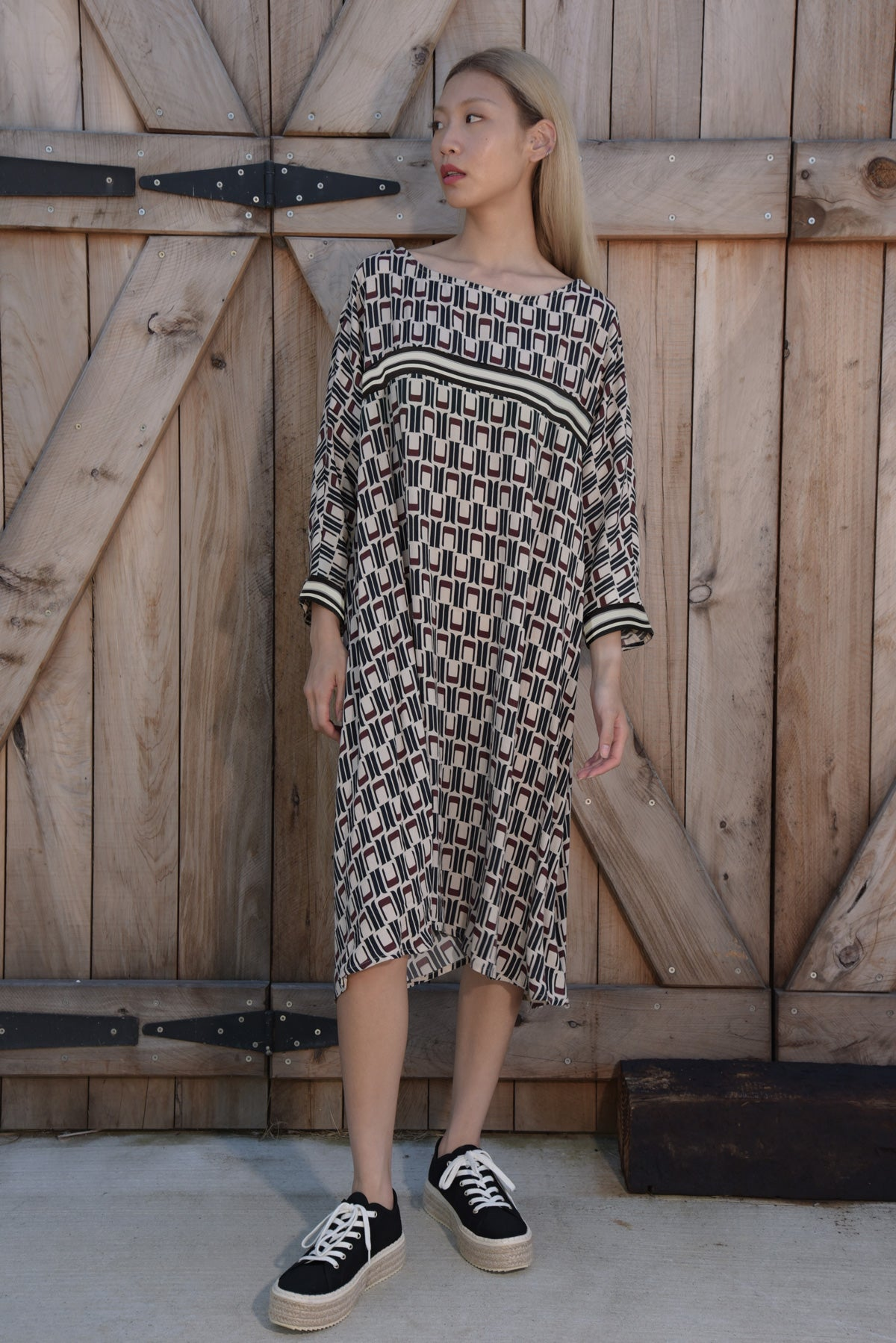 Curate Swing For You Dress - Geometric