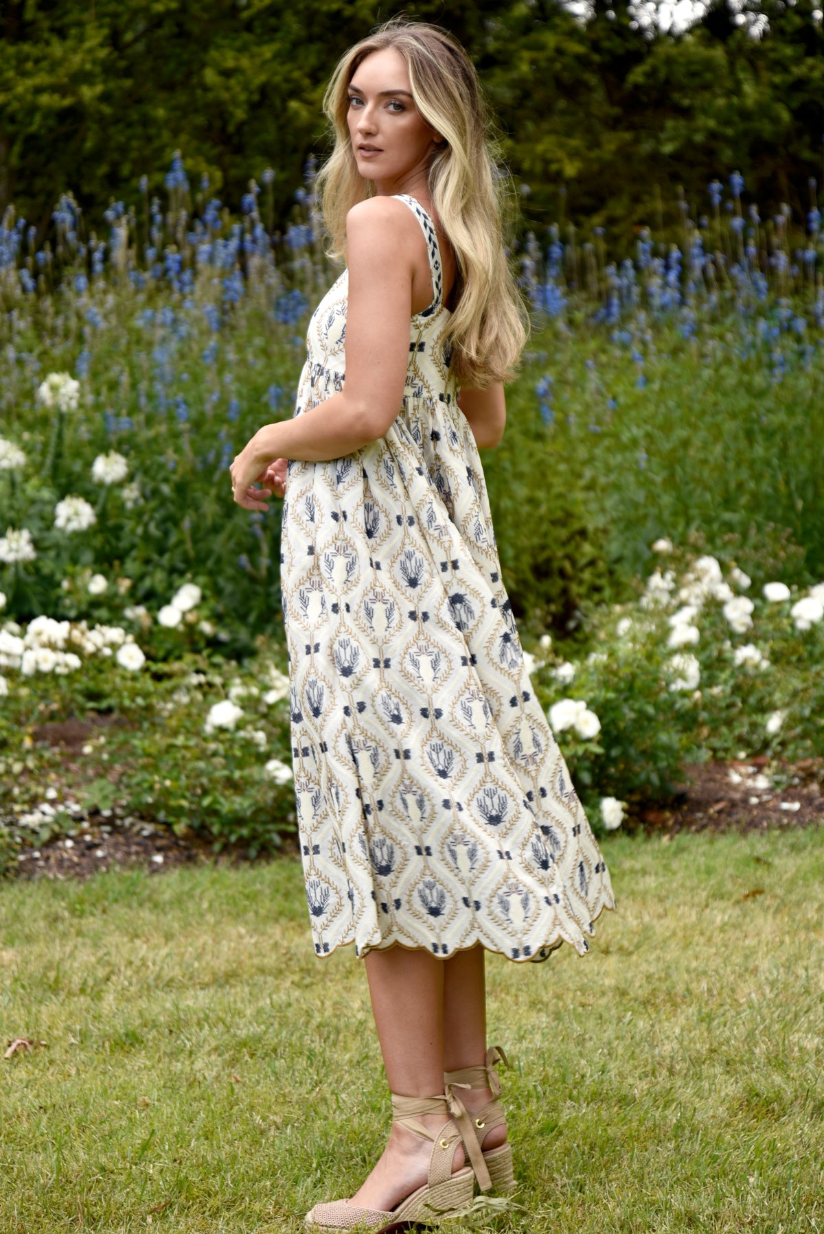 Curate As Real As It Gets Dress - Ivory Embroidery