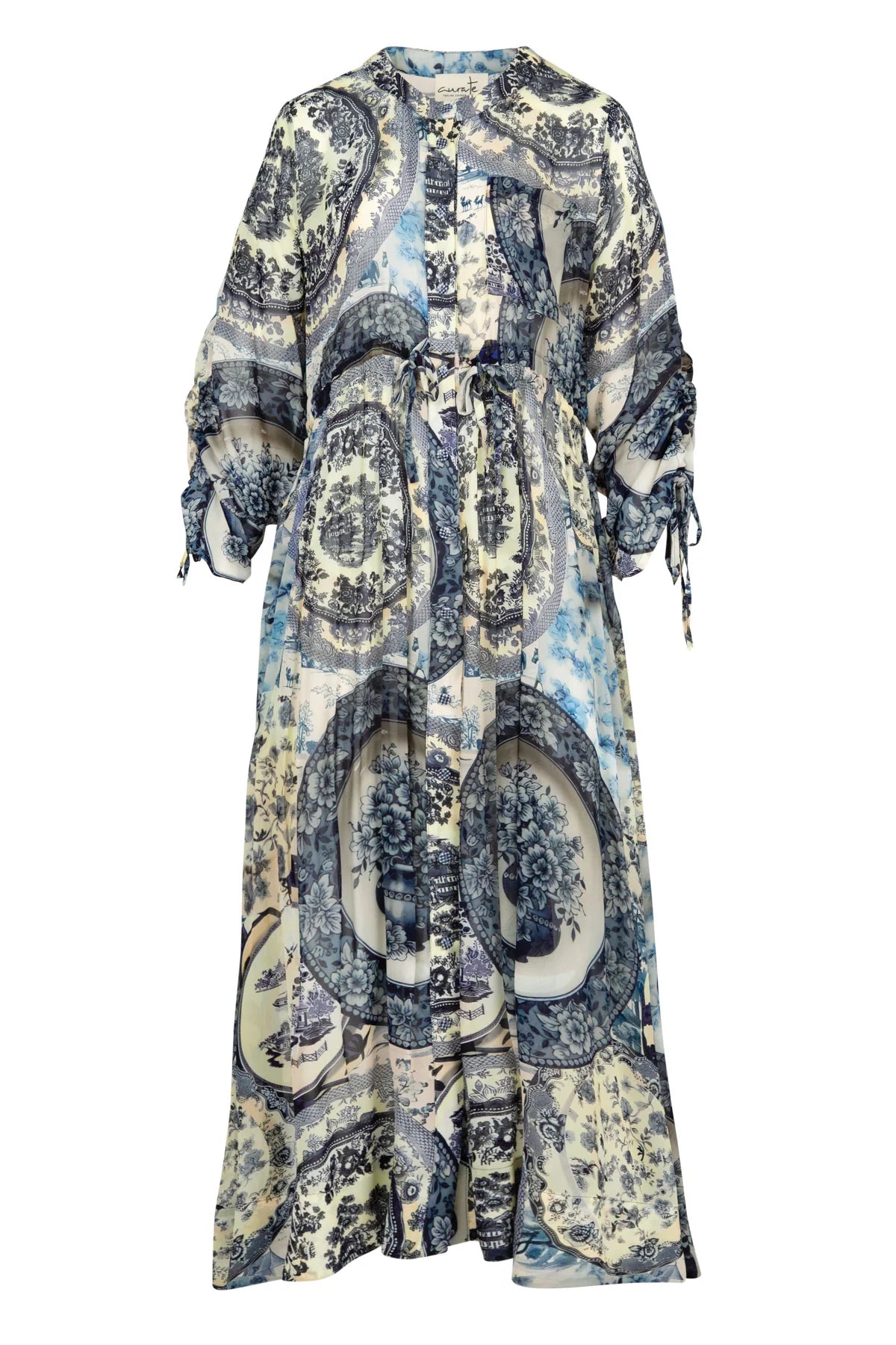 Curate Portrait Mode Dress - Blue Plate