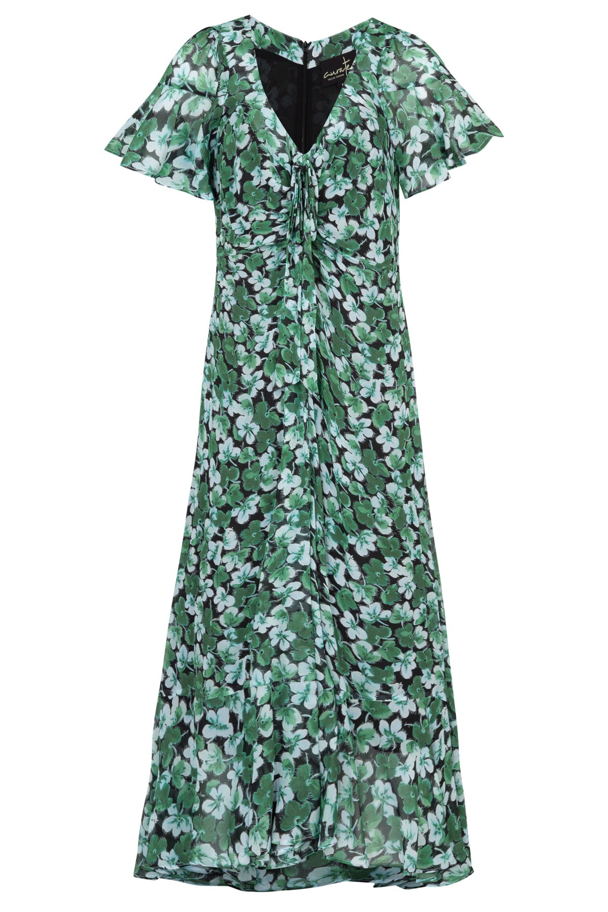 Curate It's A New Day Dress - Green Floral