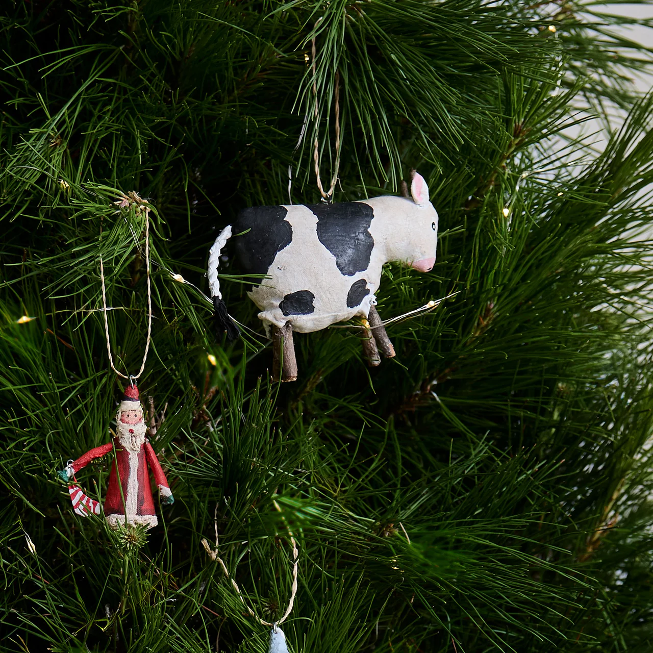 French Country Canvas Hanging Cow Decoration