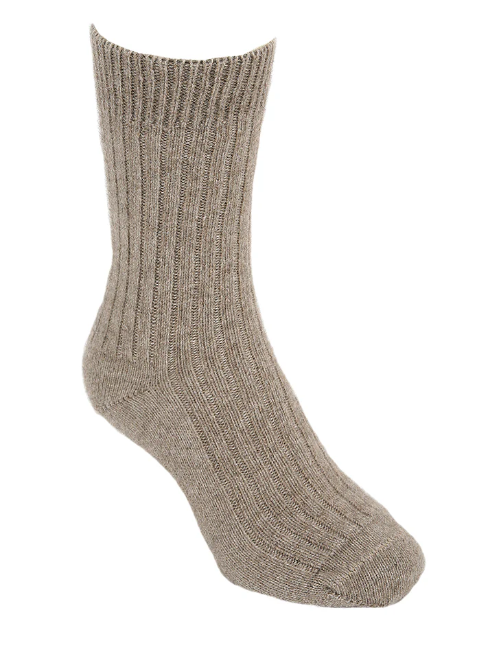 Lothlorian Possum Rib Sock - Natural
