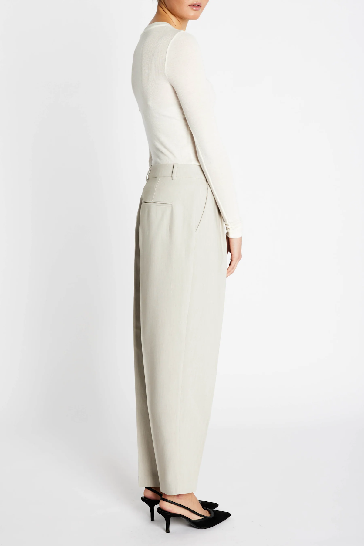 Bruuns Bazaar CindySus Dagny Pants - Silver Cloud Melange