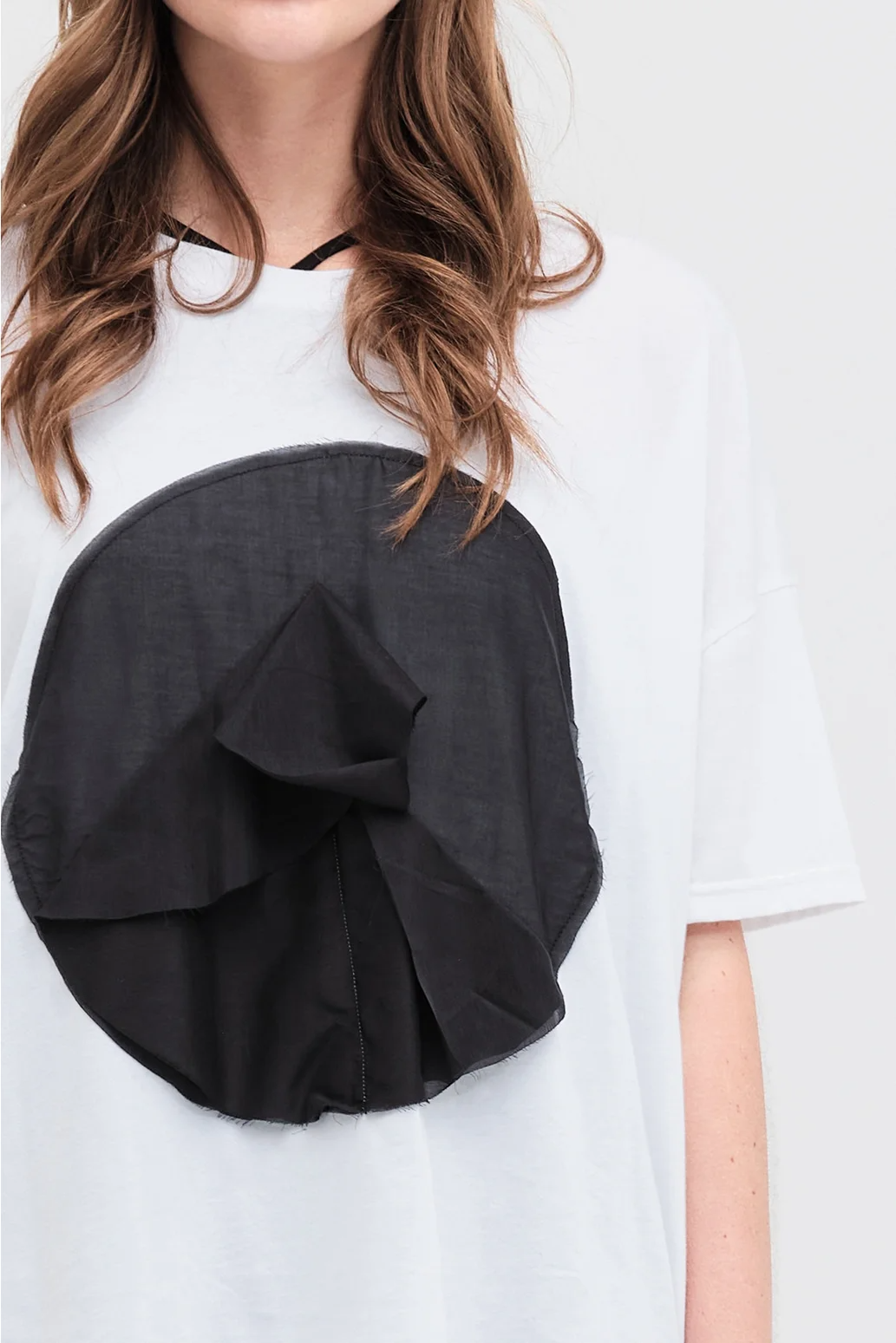 Taylor Circ Module Tee - Ivory/Black