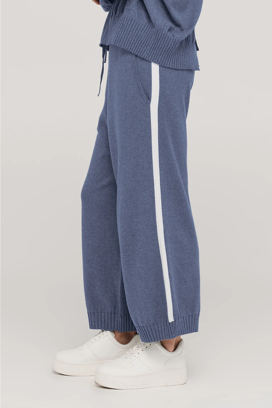 Taylor Cropt Contentment Pant - Midnight/Ivory