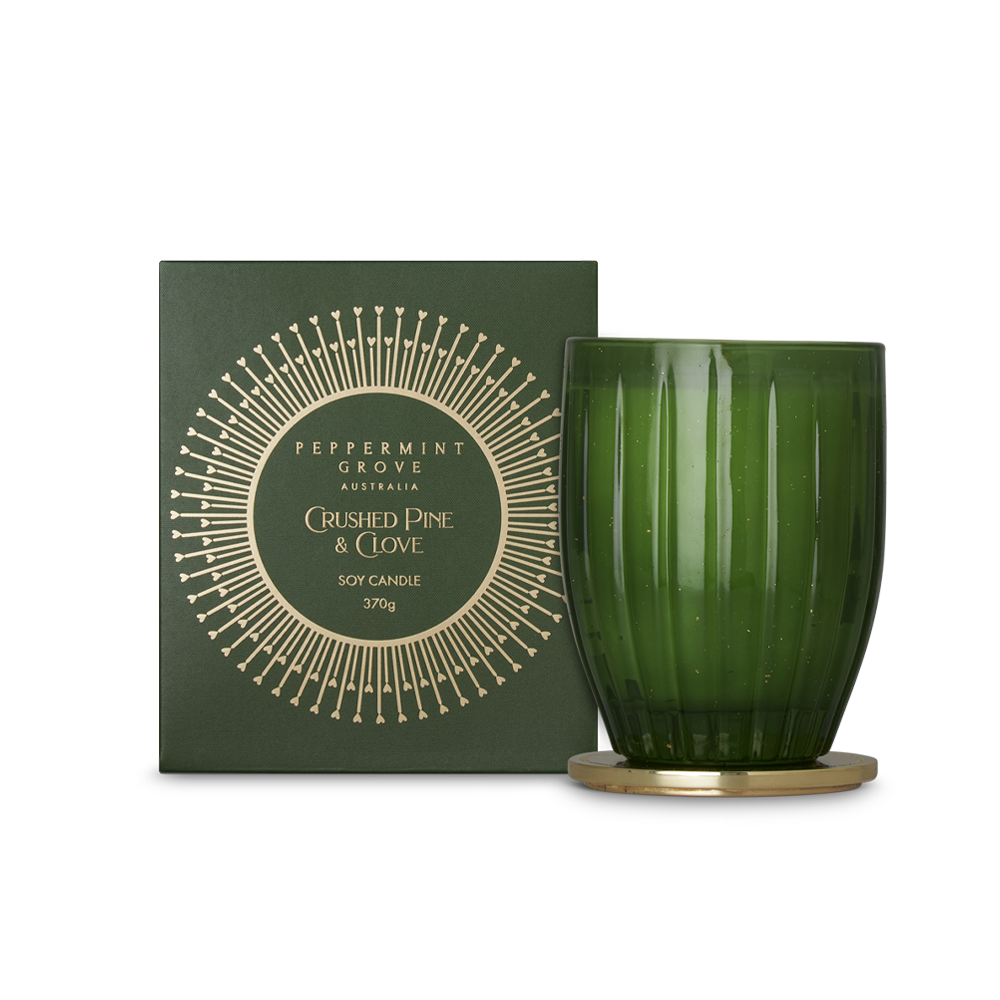 Peppermint Grove Large Candle 370g - Crushed Pine & Clove