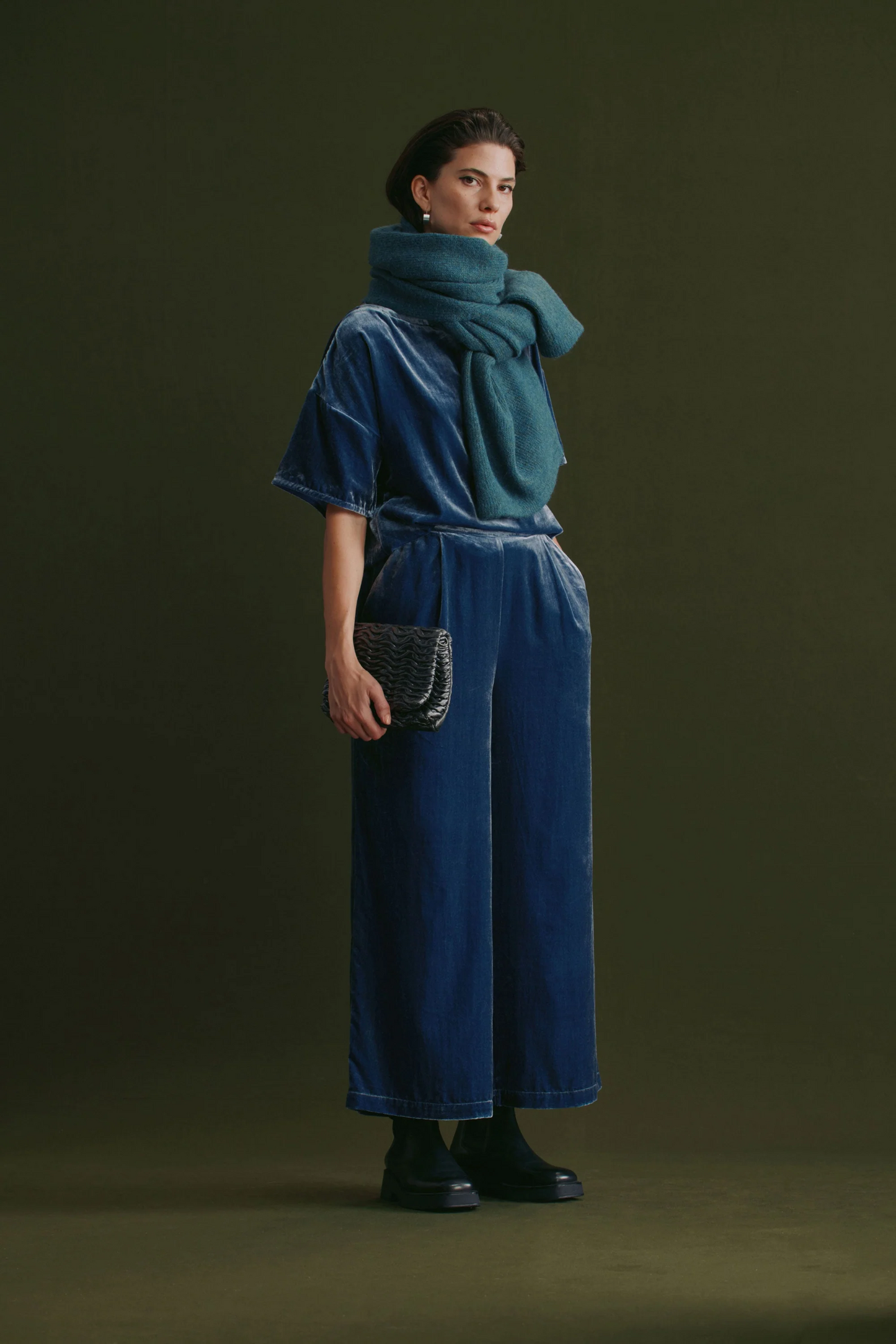 Elk Suuri Wide Leg Pant - Blue Steel