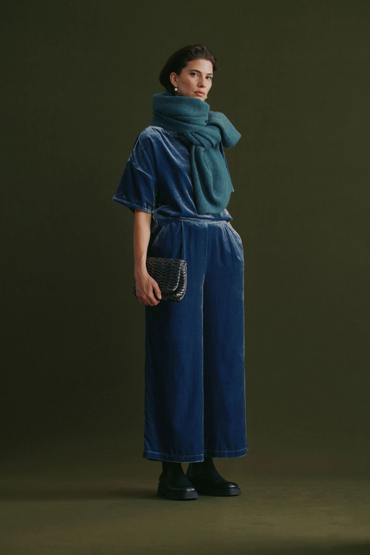 Elk Suuri Wide Leg Pant - Blue Steel