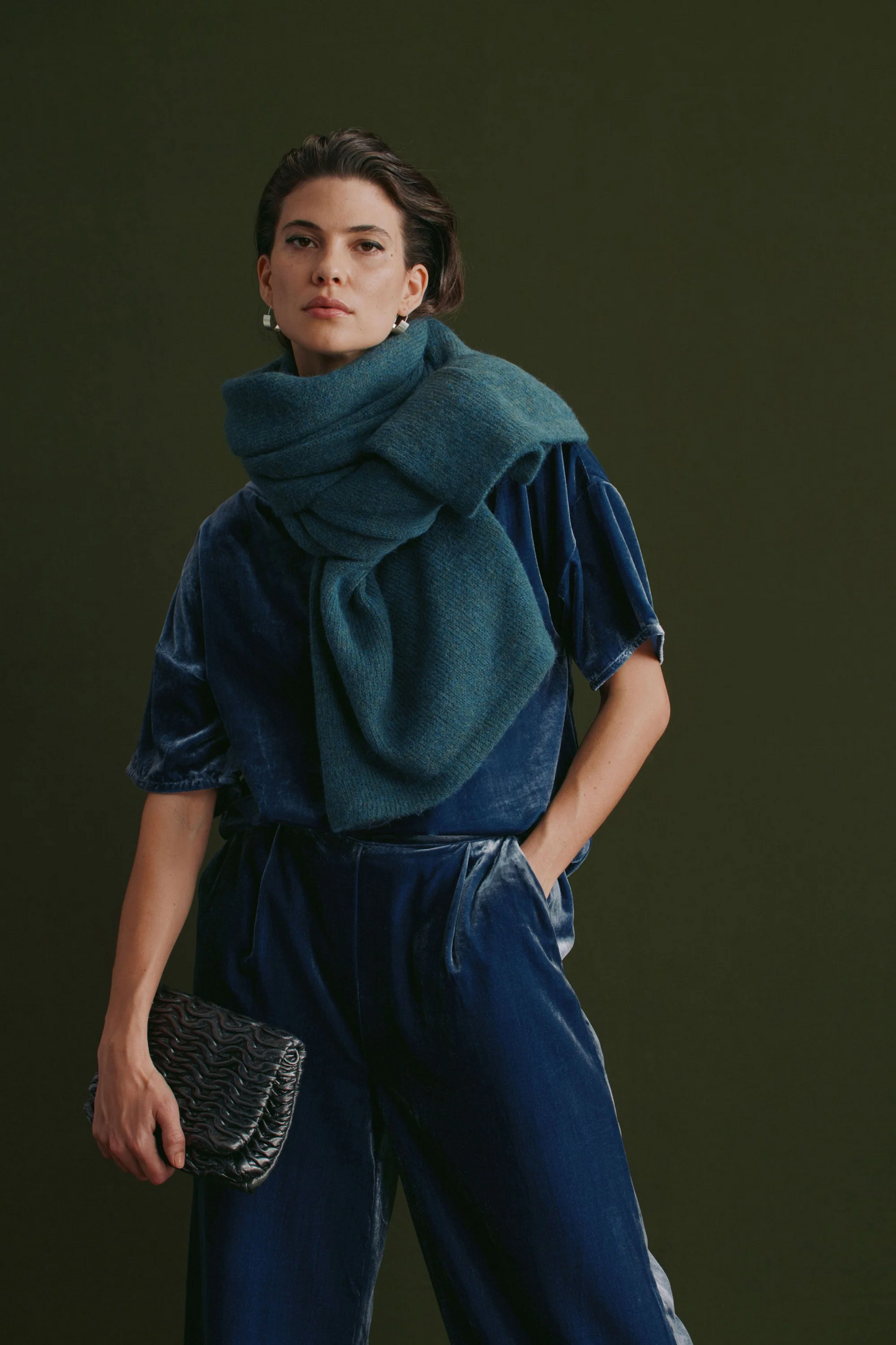 Elk Suuri Wide Leg Pant - Blue Steel