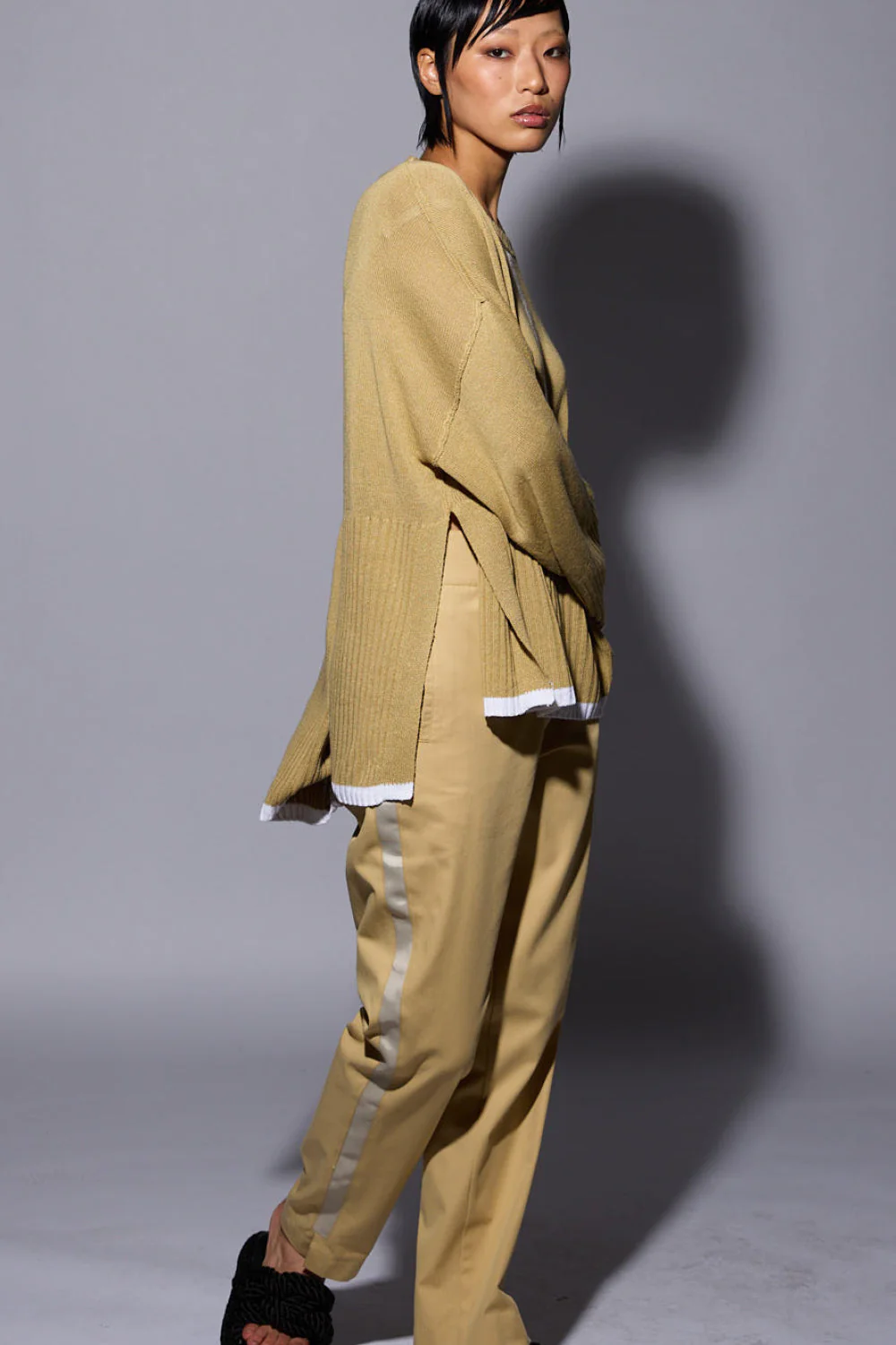 Dref By D Obsess Jumper - Gold/Ice Cream Stripe