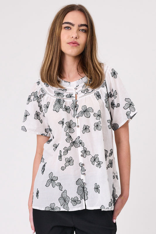 Design Nation Riddle Top - White