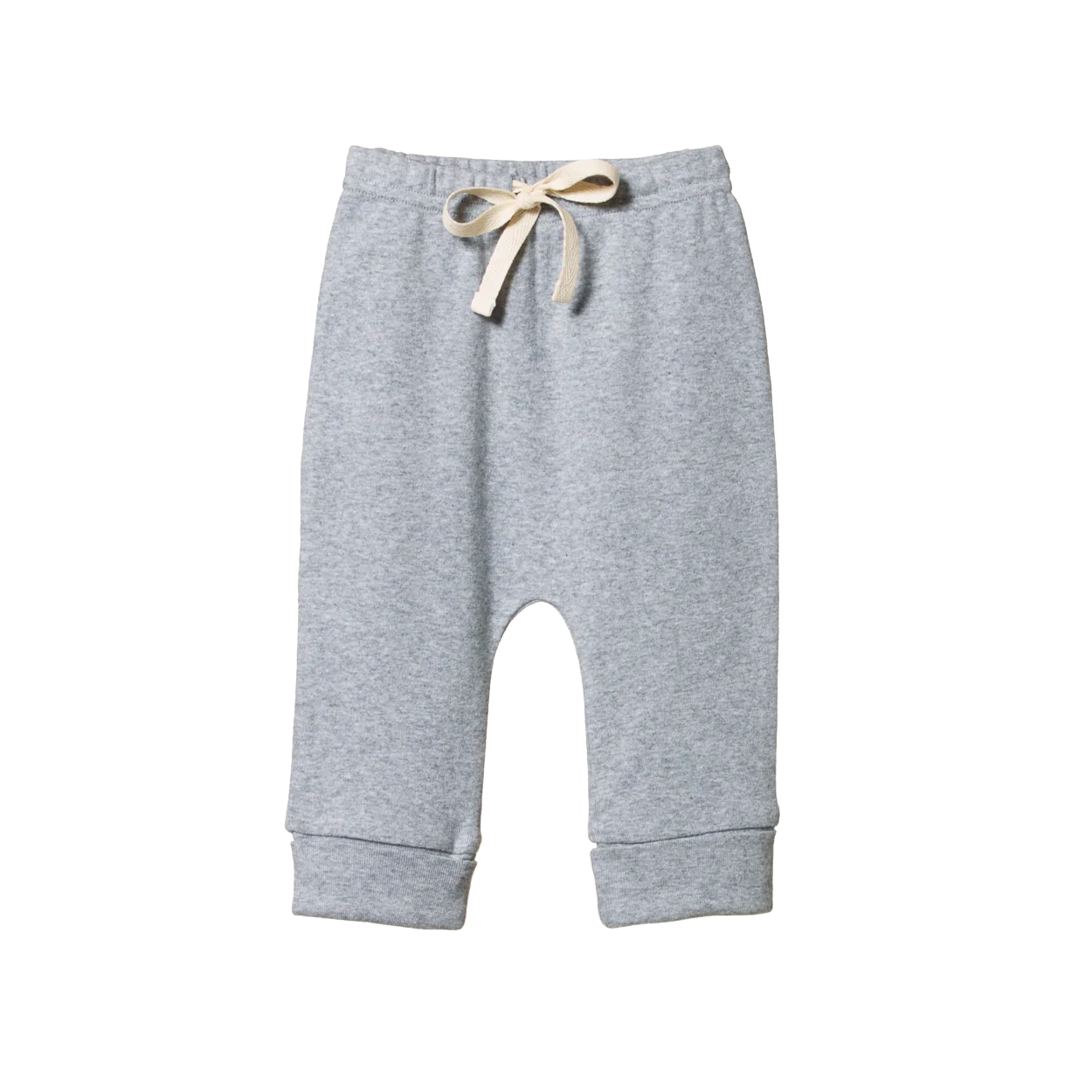 Nature Baby Drawstring Pants - Grey Marl