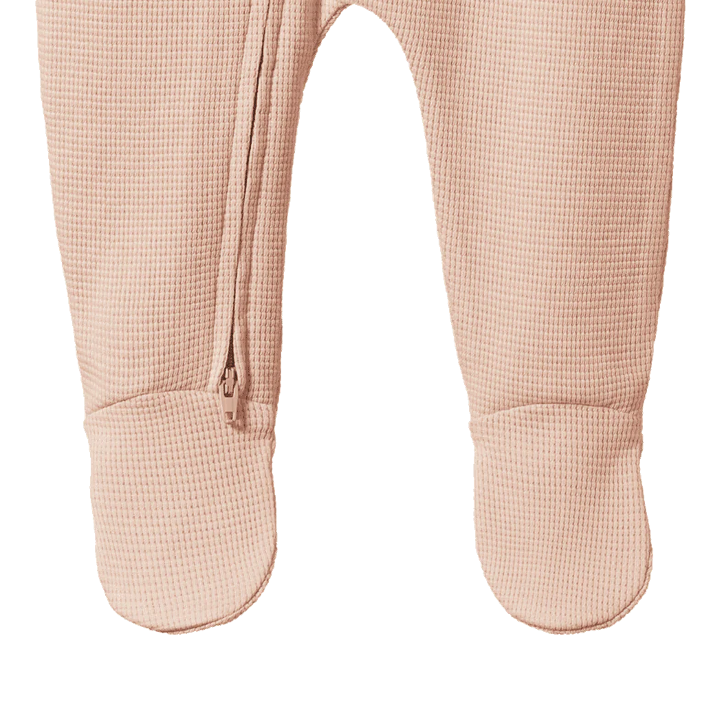 Nature Baby Dreamlands Suit Waffle - Rose Dust