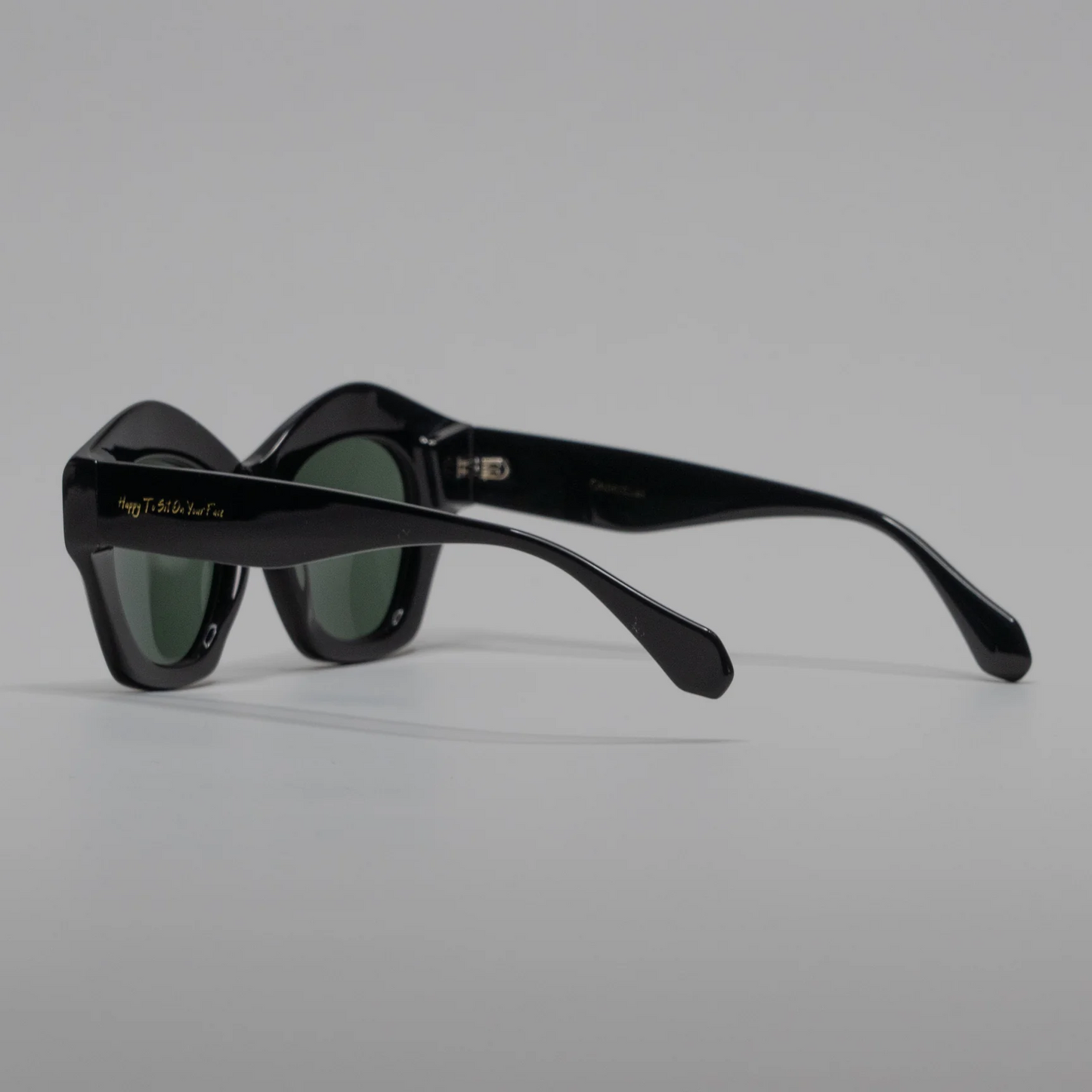 Happy To Sit On Your Face Ghostdust Sunglasses - Black