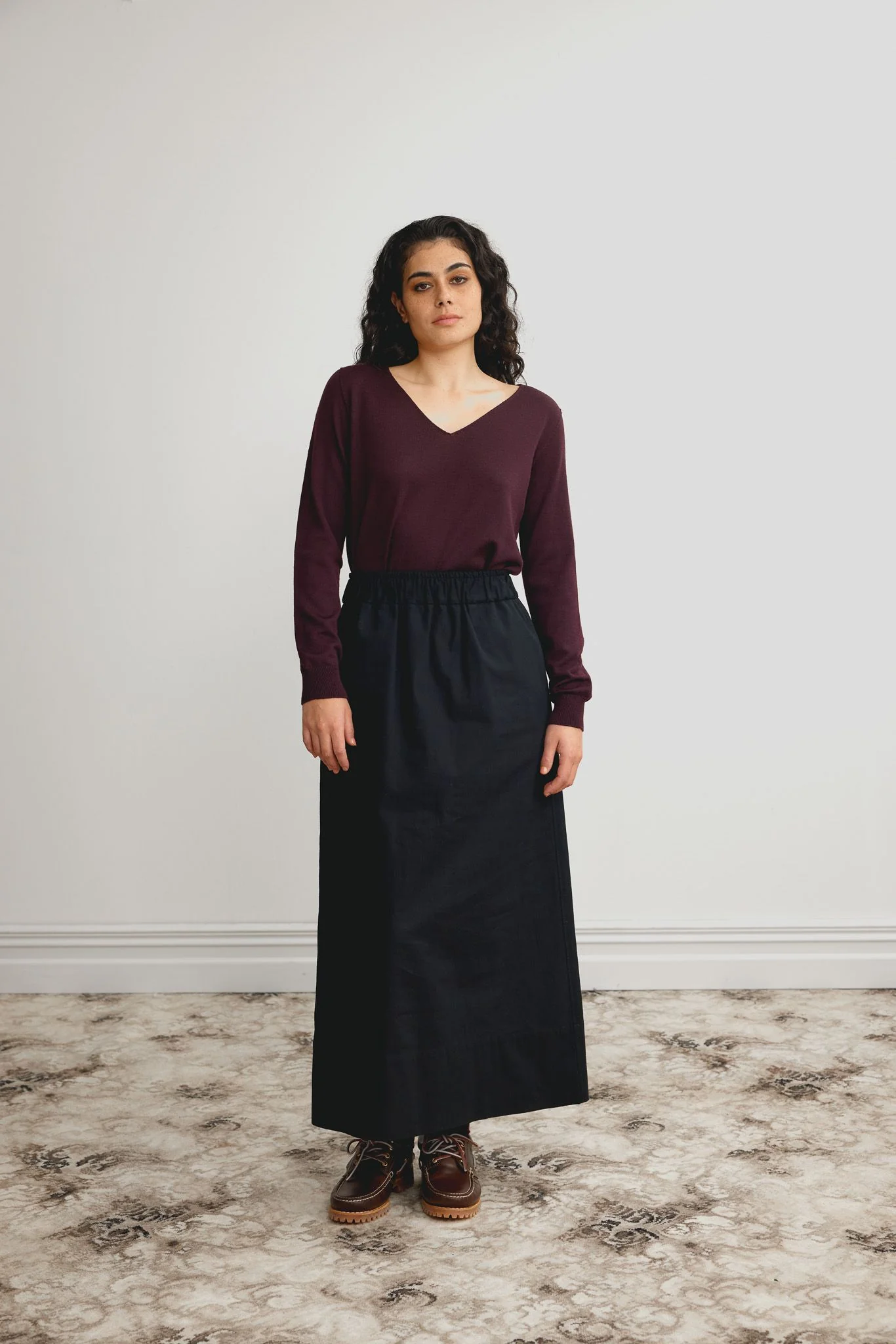 Standard Issue Merino Flared Skirt - Black