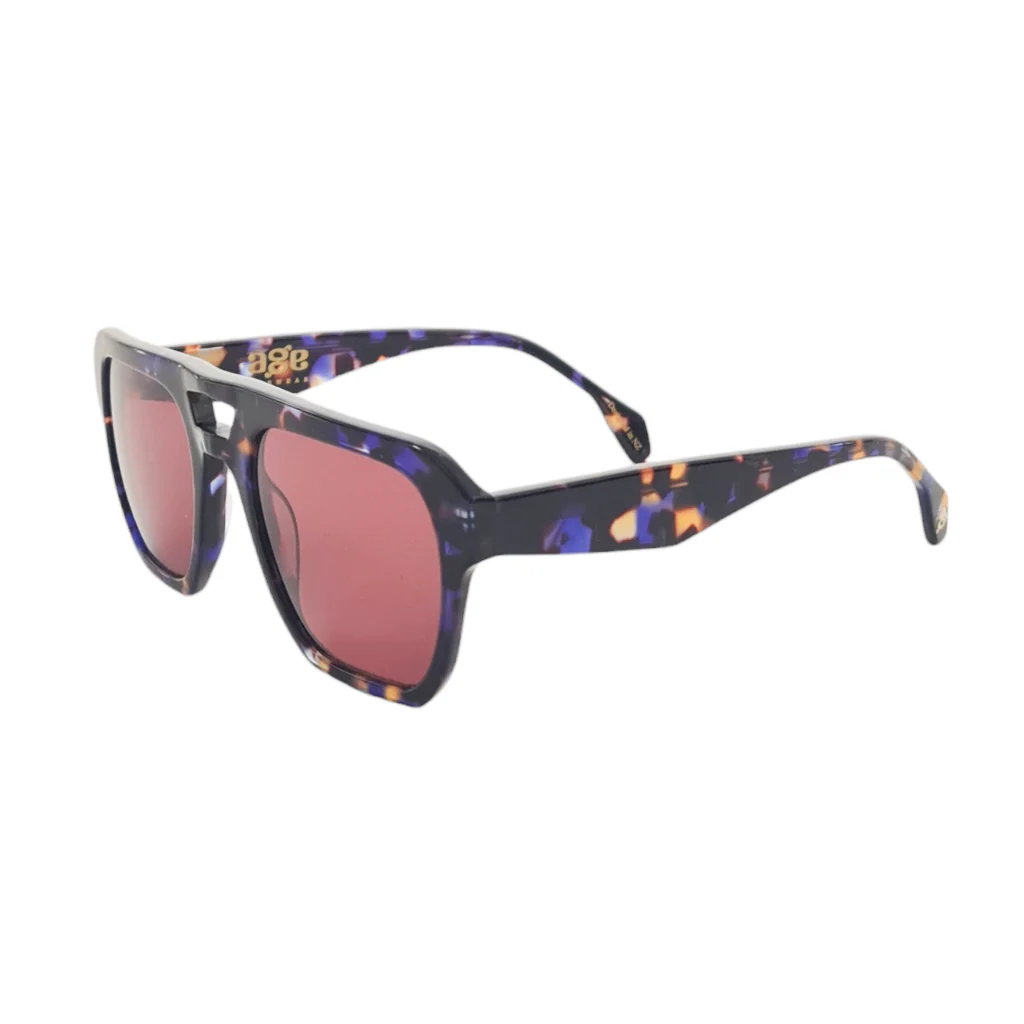 AGE Doseage Sunglasses - Indigo Tort with Brown