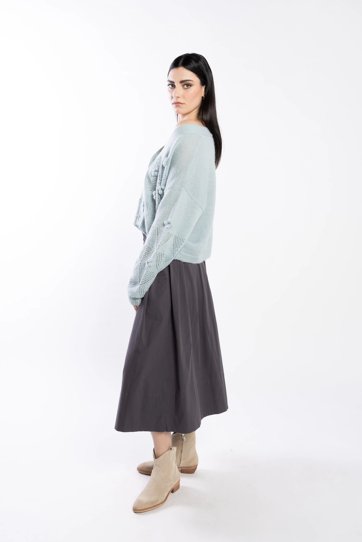 Loughlin Thea Cardi - Duck Egg