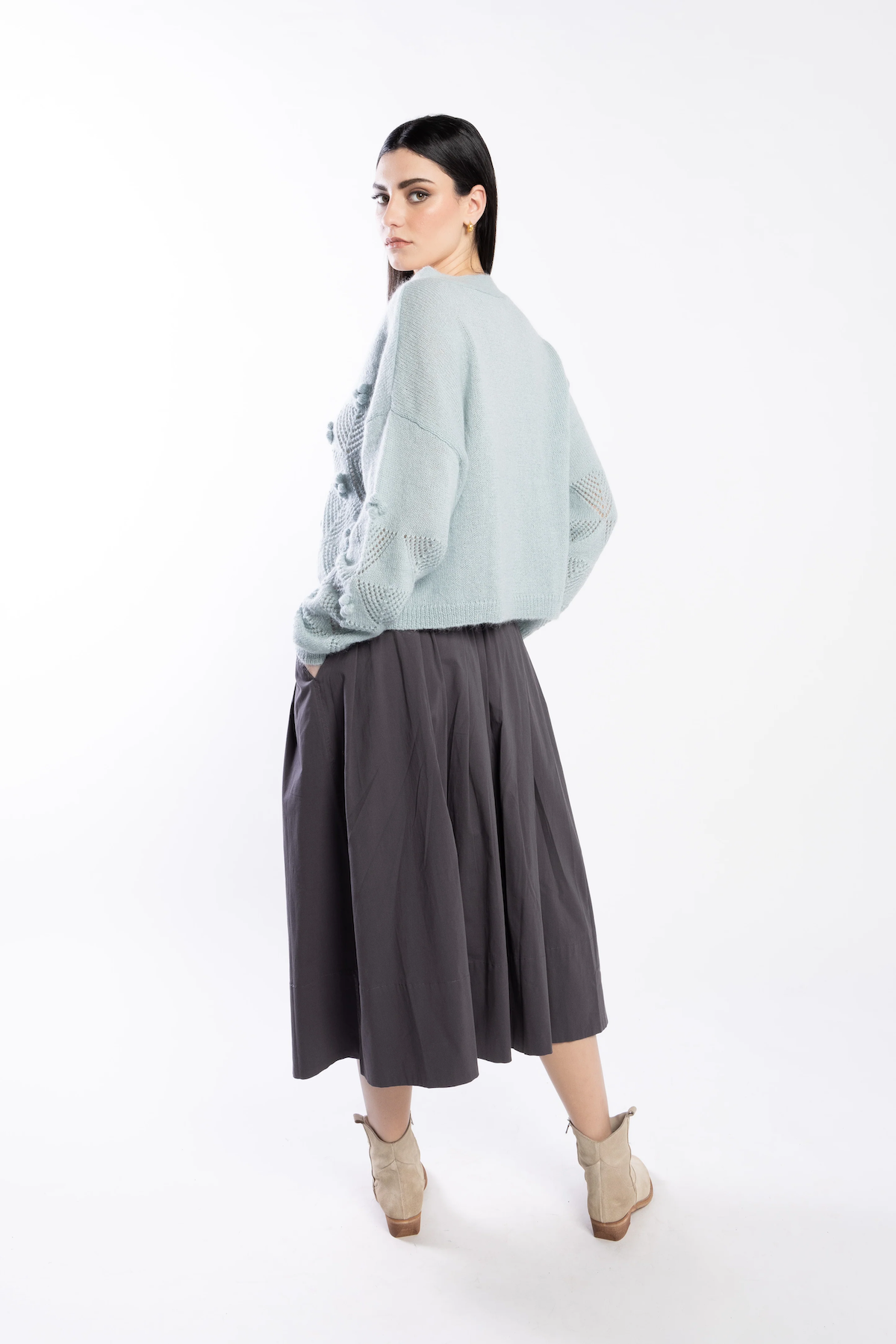 Loughlin Thea Cardi - Duck Egg