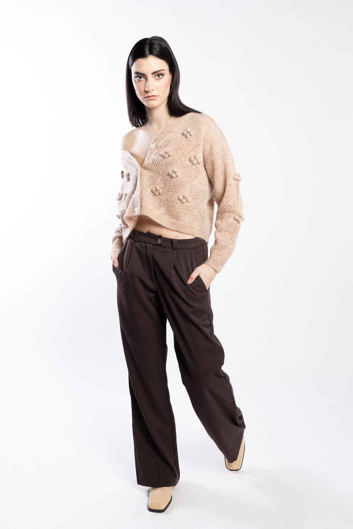 Loughlin Bow Pant - Carob