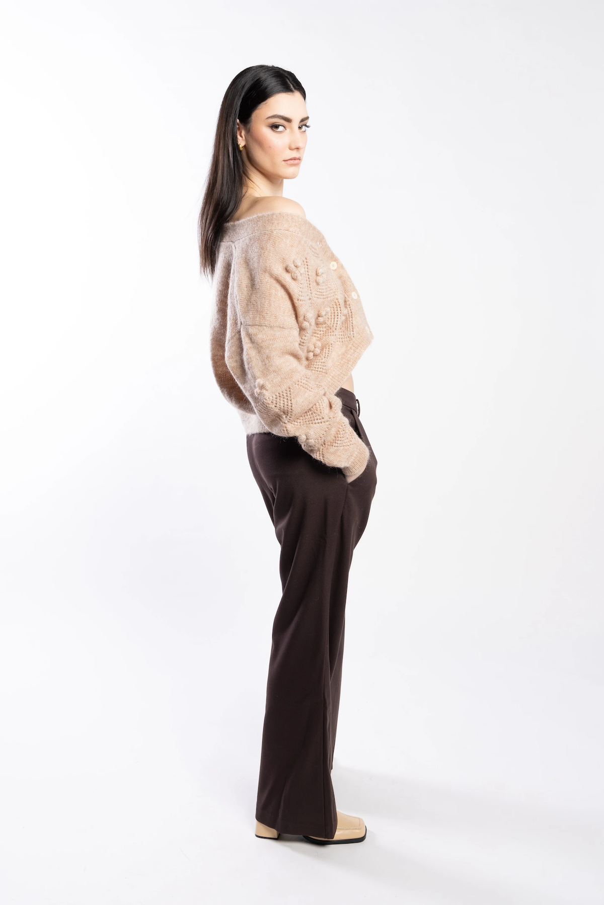 Loughlin Bow Pant - Carob