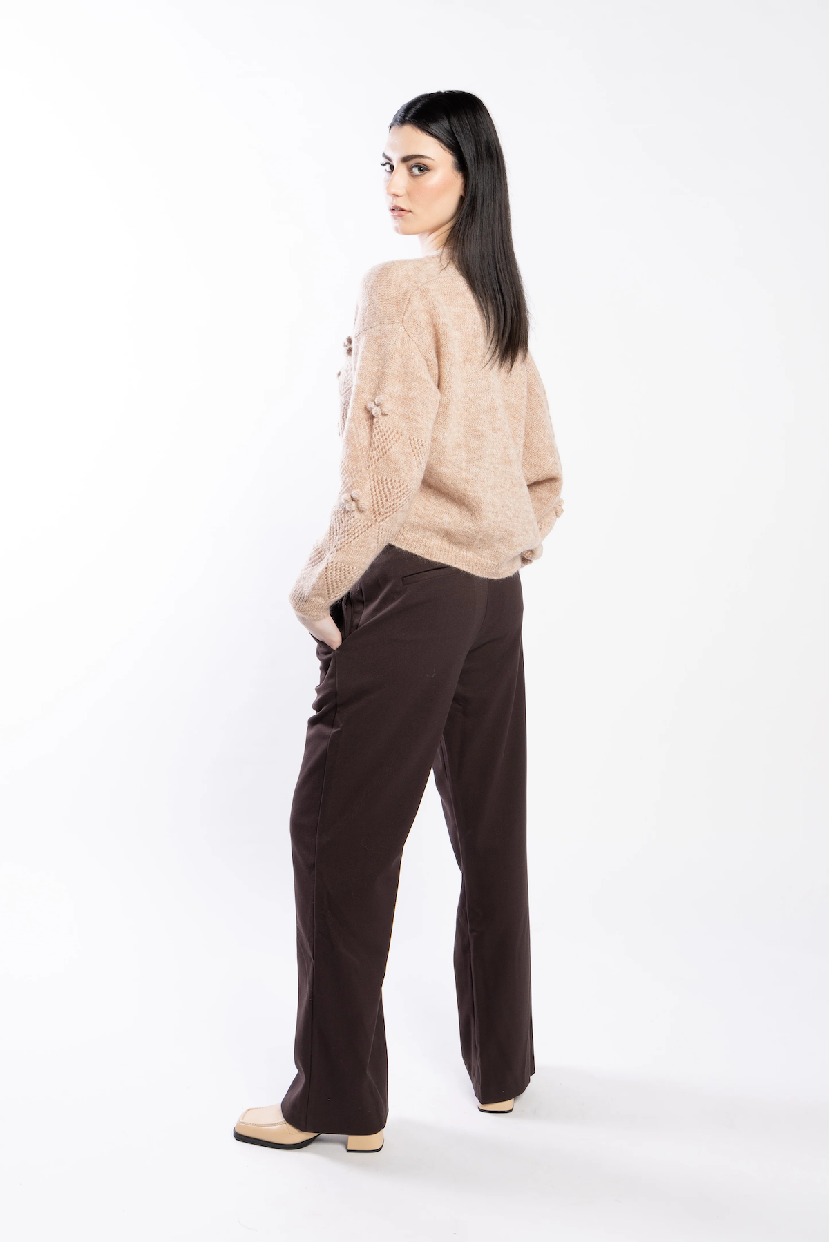 Loughlin Bow Pant - Carob
