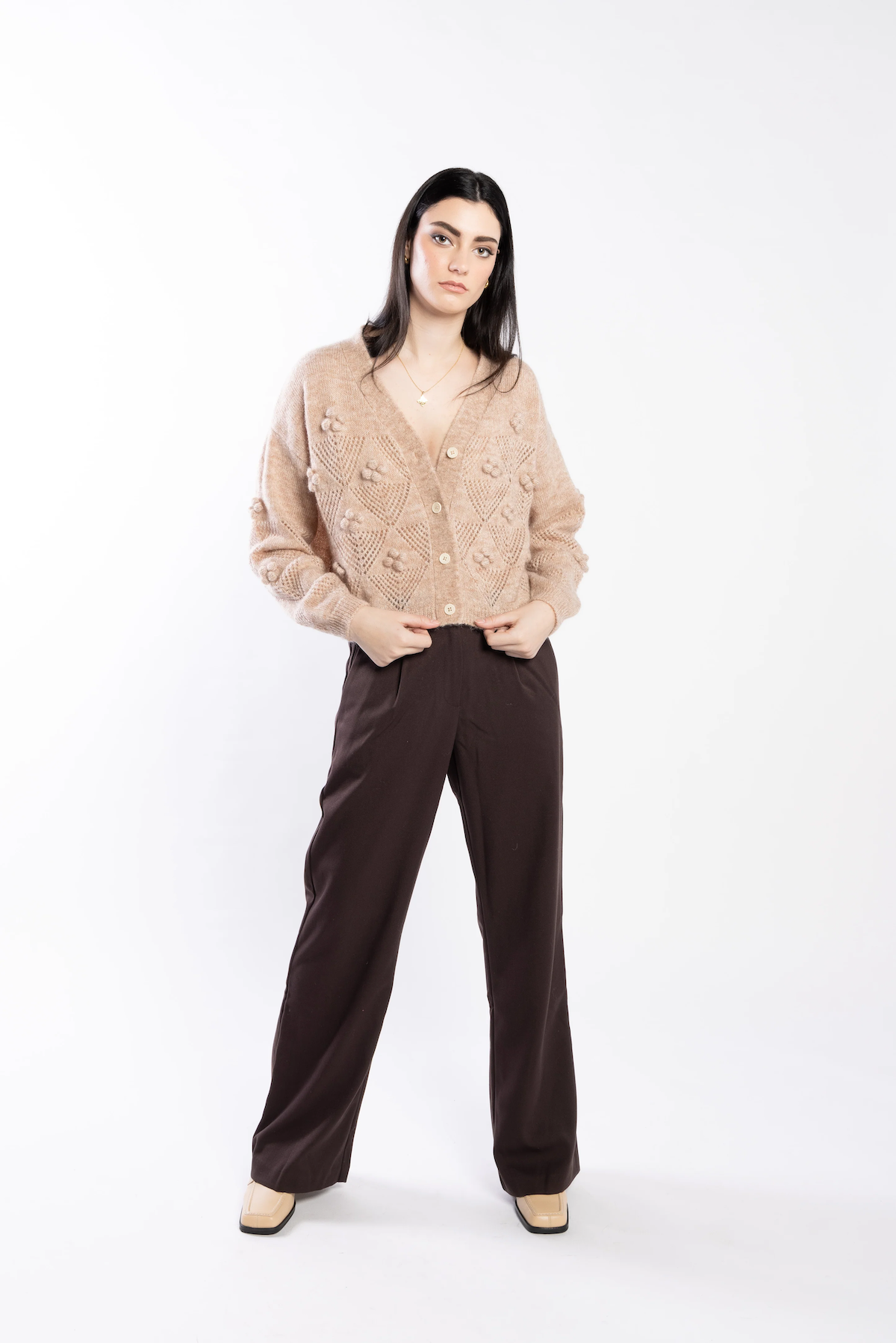 Loughlin Bow Pant - Carob