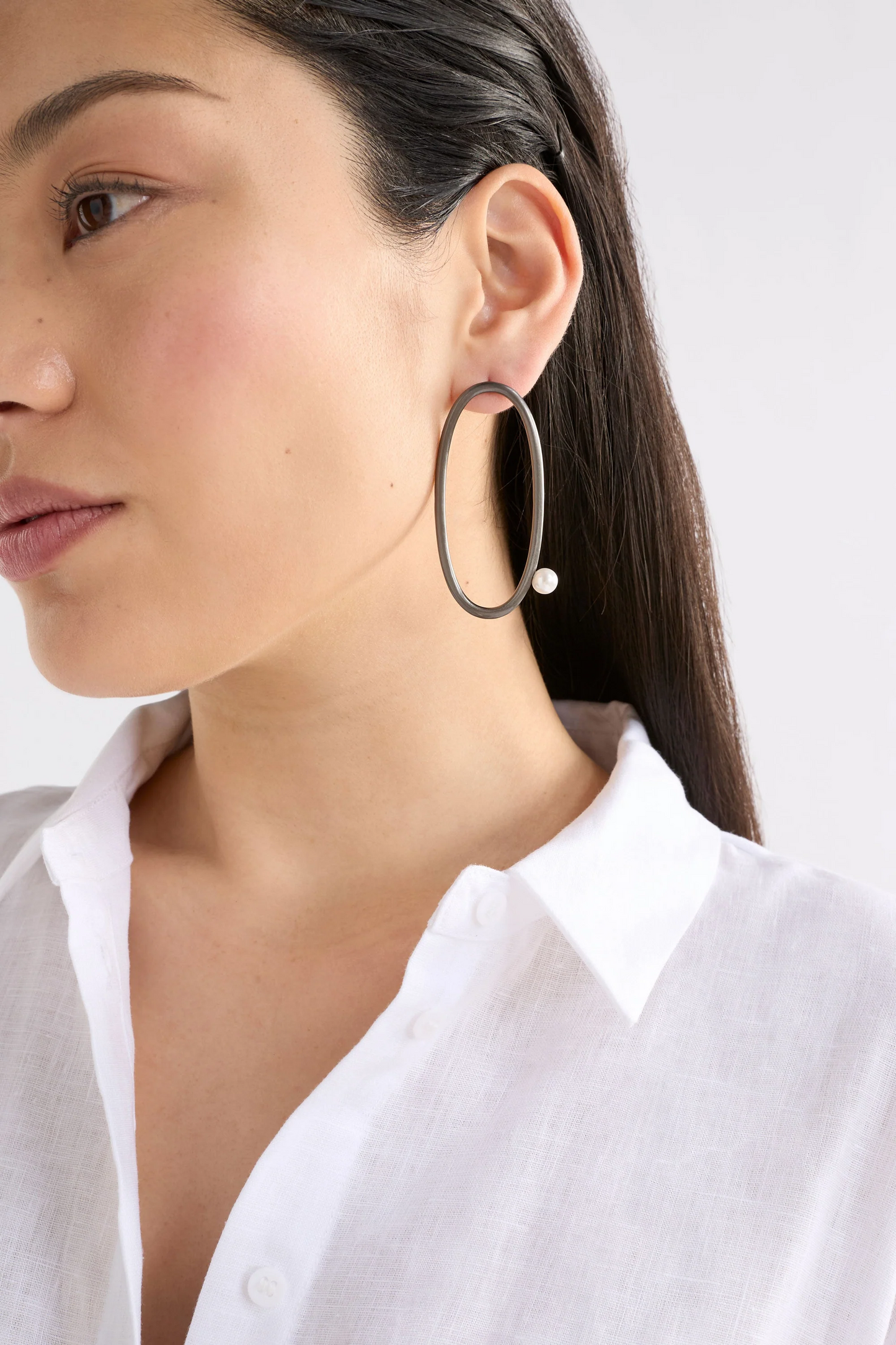 Elk Ahas Drop Earring - Gunmetal