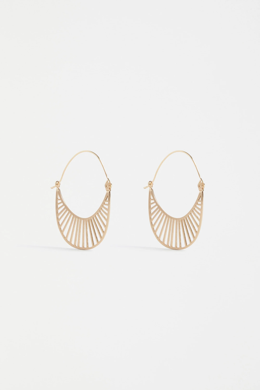 Elk Solsken Small Hoop Earrings - Gold