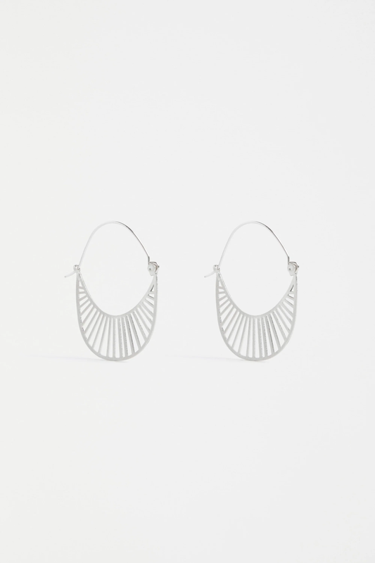 Elk Solsken Small Hoop Earrings - Silver